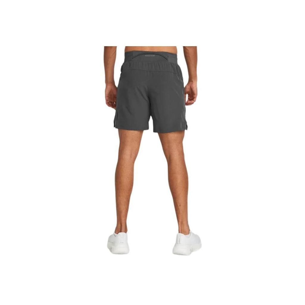 Under Armour Logo Print Lace-Up Mid-Rise Casual Shorts Men shorts Dark-Gray 1376508-025
