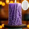 Fai da te 2025 Rilievo lavanda stampo in silicone cilindrico Stampo rilievo pianta fiore Strumenti per fare candele Stampi in gesso lavanda