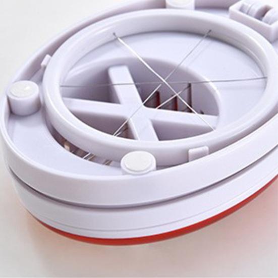 3-In-1 Stainless Steel Egg Slicer Multifunction Strawberry Banana Mushroom Fruit Vegetable Hard Boiled Eggs Cutting Tool Kitchen Gadgets