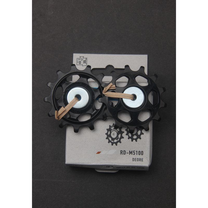 MTB DEORE SLX XT XTR M5100 M6100 M7100 M7120 M780 M772 M773 M8000 M8100 M9100 Rear Derailleur Pulley Set Wheel Parts M5100 10S 11S