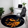1pc Owl Head Chair Carpet for Office, Round Non Slip Durable Large Size Office Carpet, Suitable for Office