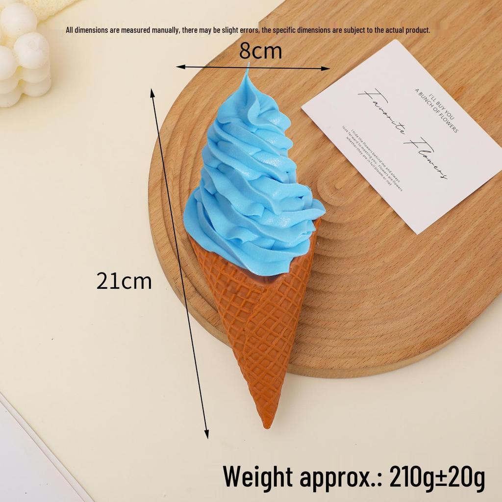 Giant Burger and Ice Cream Cone Model Ornament for Display