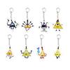 Anime Bill Cipher Key Chain Key Ring Keychain for Accessories Bag Acrylic Pendant Bill Cipher Keyring Chains Student Fans Gifts