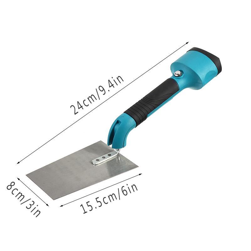 24*8cm Stainless Steel Wall Plastering Tool Concrete Trowel Scraping Ddust Trowel Wall Tile Vibrator Trowel Plastic Electric Plasterer Tool