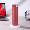 Japanese Portable Cover Straw Cup 101 Stainless Steel Vacuum Thermos Cup Outdoor Mountaineering Accompanying Sports Kettle