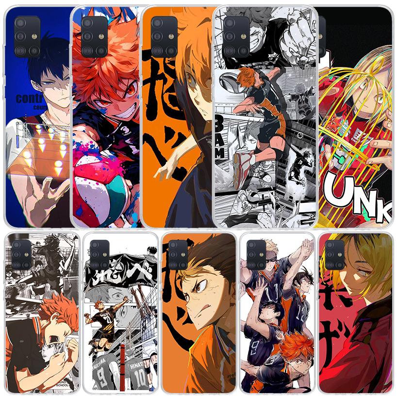 Haikyuu Oya Volleyball Anime Soft Cover for Samsung Galaxy A12 A22 A32 A52 A72 A02S Phone Case Note 20 Ultra 10 S10 Plus A51 A71