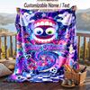 The Amazing Digital Circus Flannel Blanket, Personalized Custom Name Text, Soft Warm Plush Throw Blanket For Gift