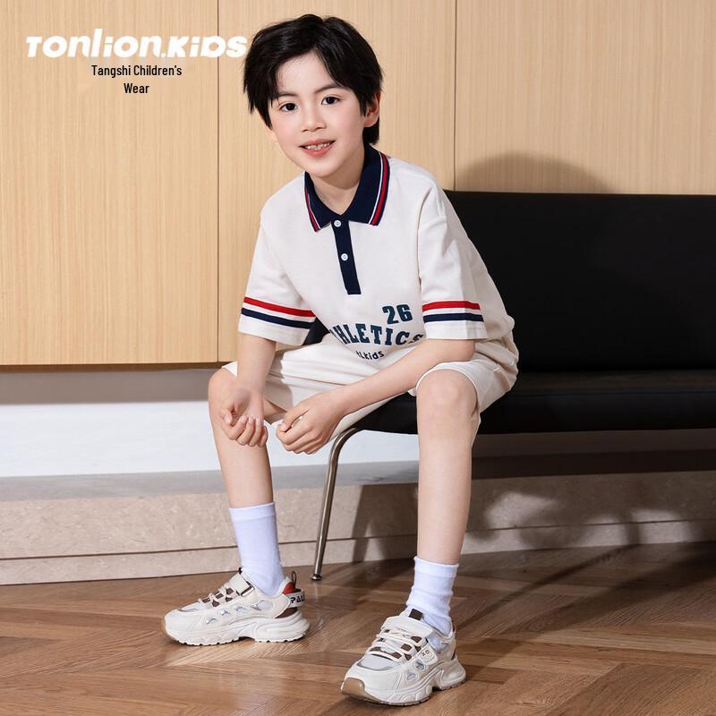 Tang Shi Boy s Summer Short-Sleeve  Shorts Two-Piece Set 160