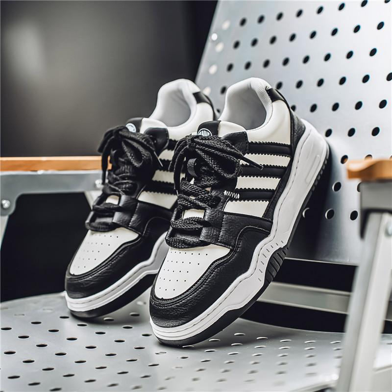 Moda pentru bărbați Pantofi de skateboard ocazional de jos pentru băieți Pantofi comozi Studenți de sex masculin Trend Talpă moale Clasic Respirabil Sală de sport Anti-alunecare