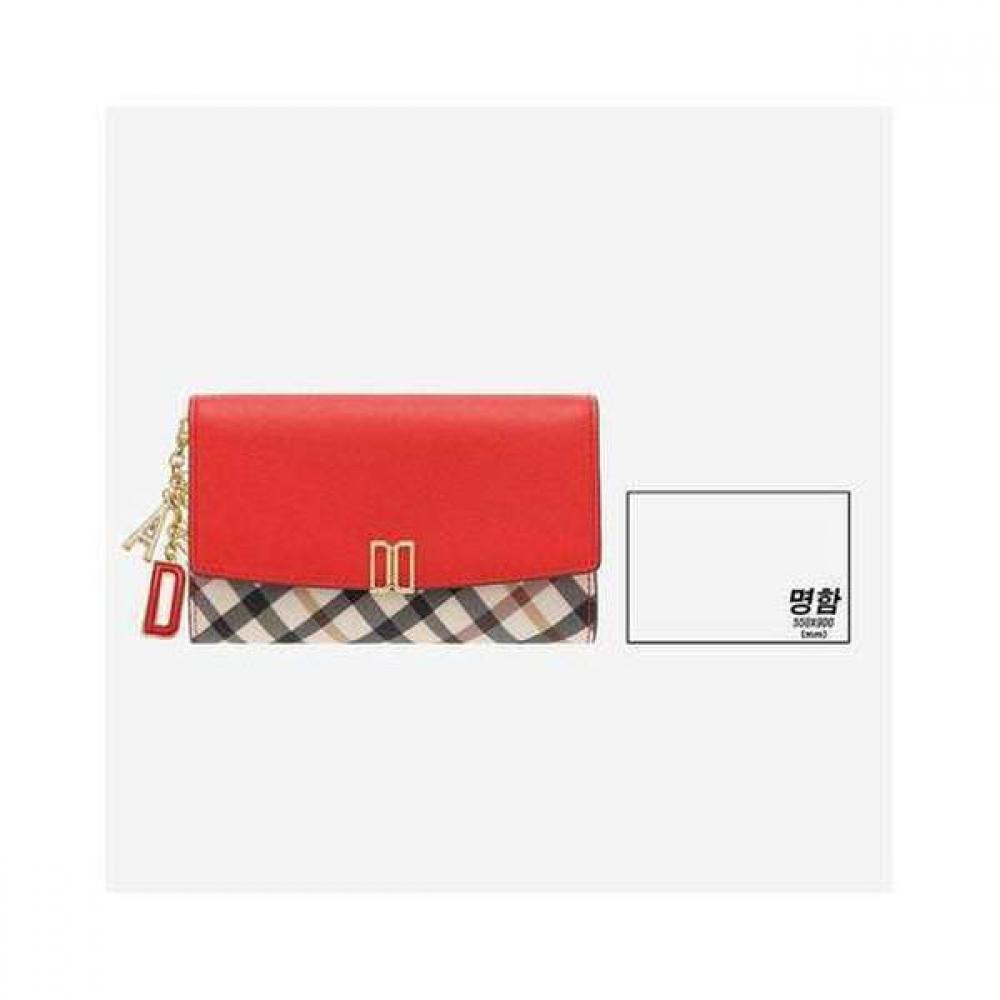Daks Red Check Color Block 3 Fold Wallet Dcwa2e403