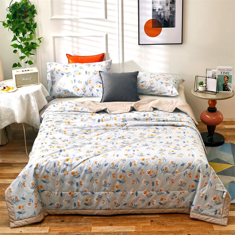 Aosmeng All-Cotton Floral Print Summer Quilt