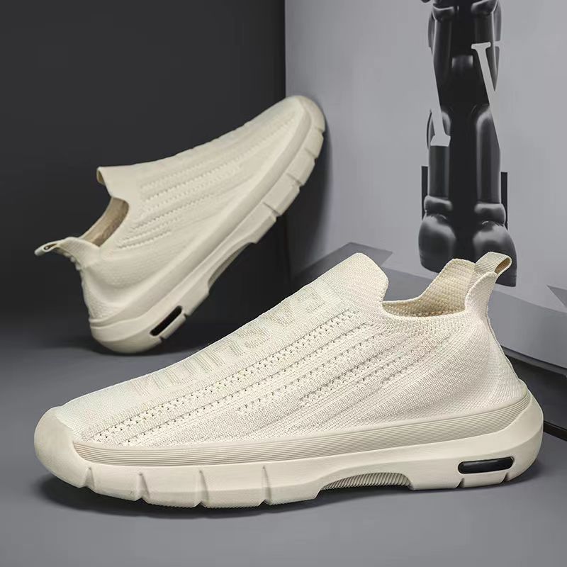 Мужские повседневные кроссовки Легкие удобные повседневные спортивные вязаные сетчатые — фото 3