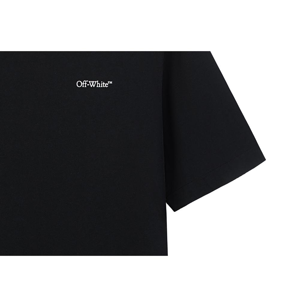 Off-White Classic White Ink Graffiti Fashion Light Luxury Trendy Versatile T-Shirt Unisex T-Shirt OFFTE03ILOGMQ