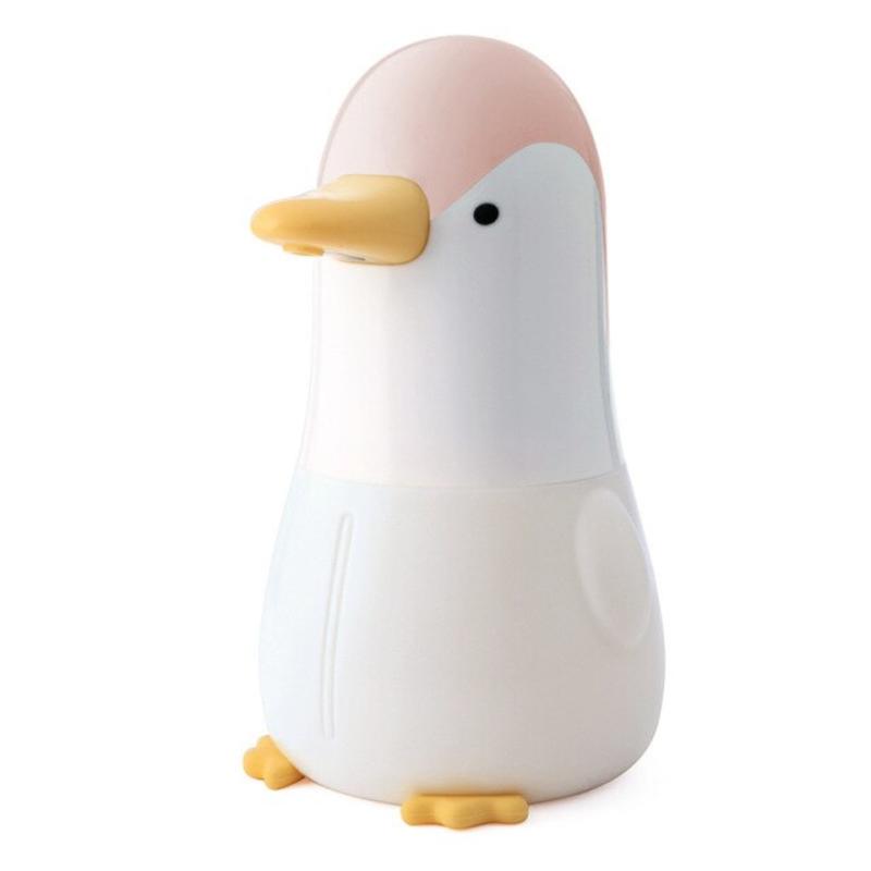 

400ml Penguin Pattern Dispenser for Kitchen Bathroom Automatic Dispenser Induction Soap Dispenser Hand Washing Machine | Liquid Soap Dispensers (Pink)
