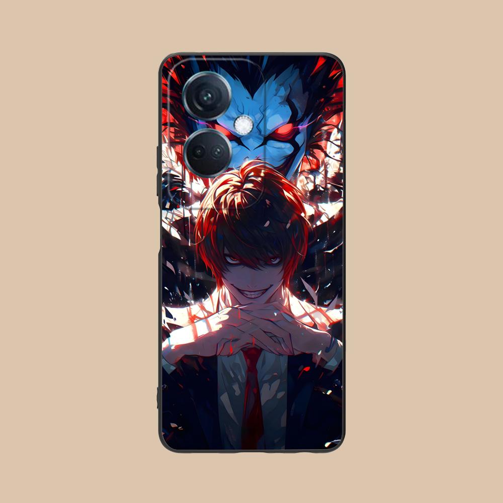 Death Note Kira Light Mobile Phone Case for OPPO Reno 14 13 12 11 10 9 8 7 6 5 F T Pro 5G Colorful Printing Cover Luxury Cover