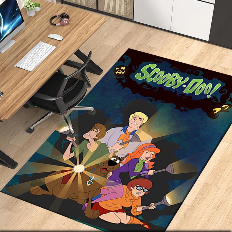 Scooby-Doo Printed Carpetrugfor Office Chair Living Room Bedroom Kitchen Room Decor Gifts