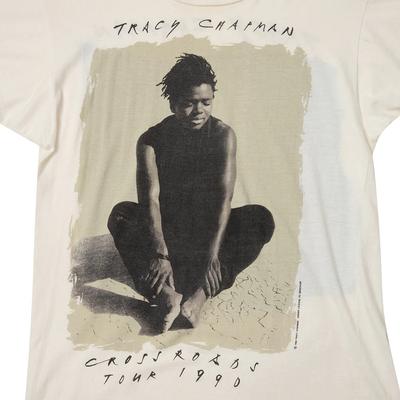 Tracy Chapman Music Tour White T-Shirt Cotton Unisex All Size Unisex T-Shirt