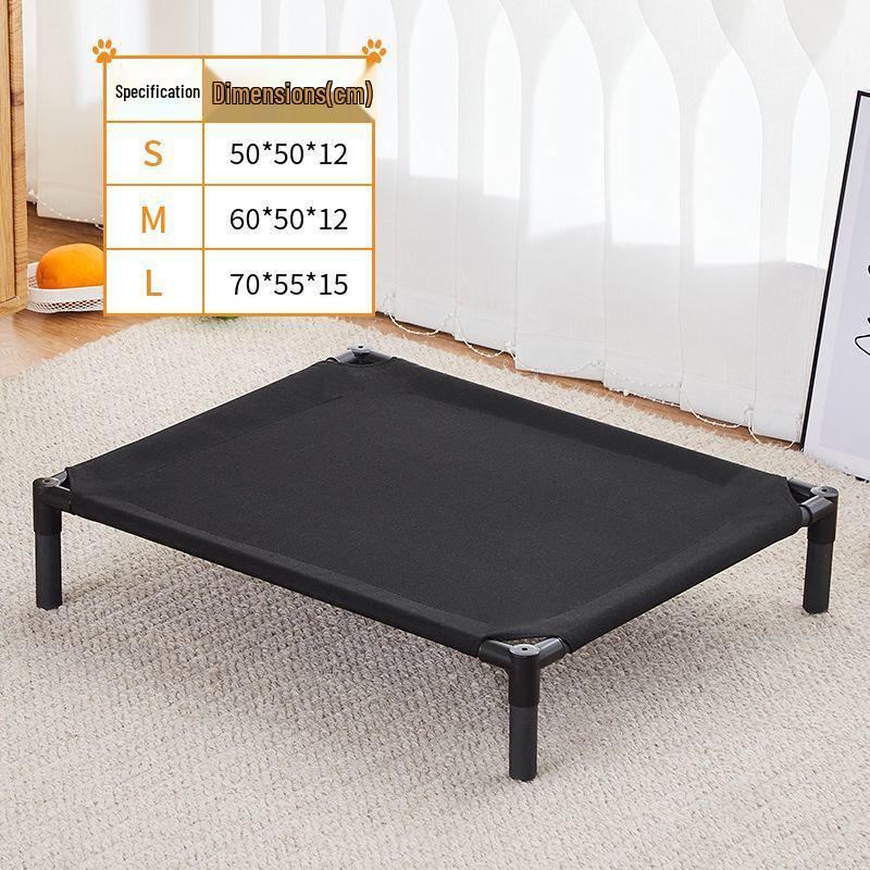 

Всесезонная лежанка для питомца: Влагостойкий, дышащий, съемный, моющийся, прохладный приподнятый лежак для кошек и собак L Single Bed Fabric