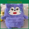 Fat Ugly Cute Cat Plush Bag With Large Capacity Embroidery Design For Teen