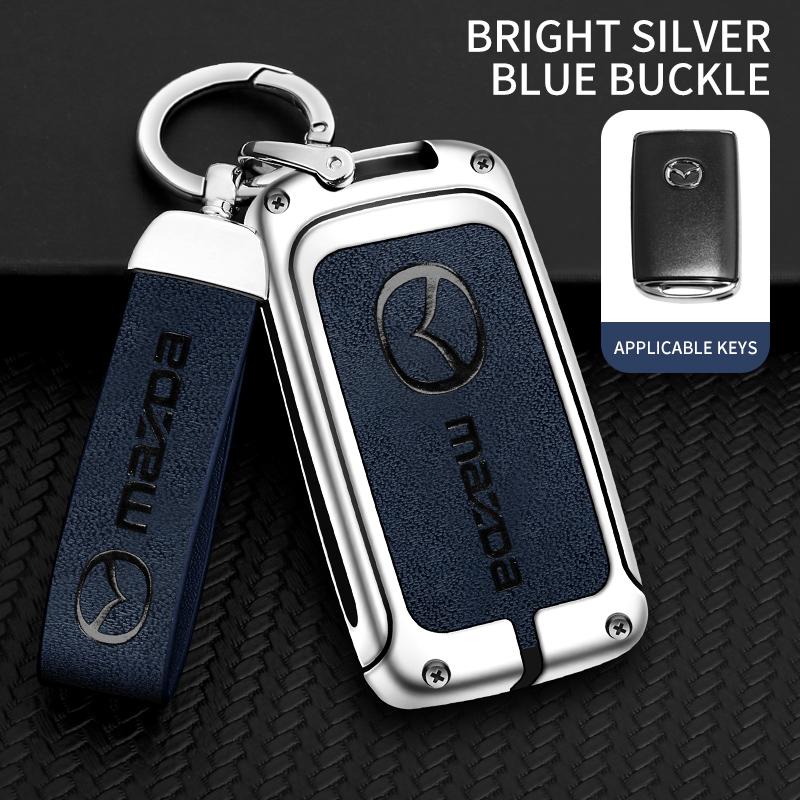 For Mazda Axela Atenza 3 2 6 CX3 CX5 CX30 CX8 CX9 MX5 RX7 RX8 SKYACTIV Zinc Alloy Car Key Holder Remote Protector Car Key Cover
