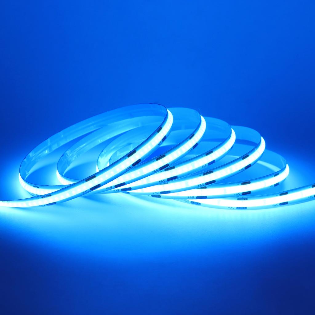 5V Dimmerable COB LED Strip Light 8 Modes With Battery Box 3MM 5MM 8MM White/Red/Blue/Pink/Green Flexible TV Backlight Rope
