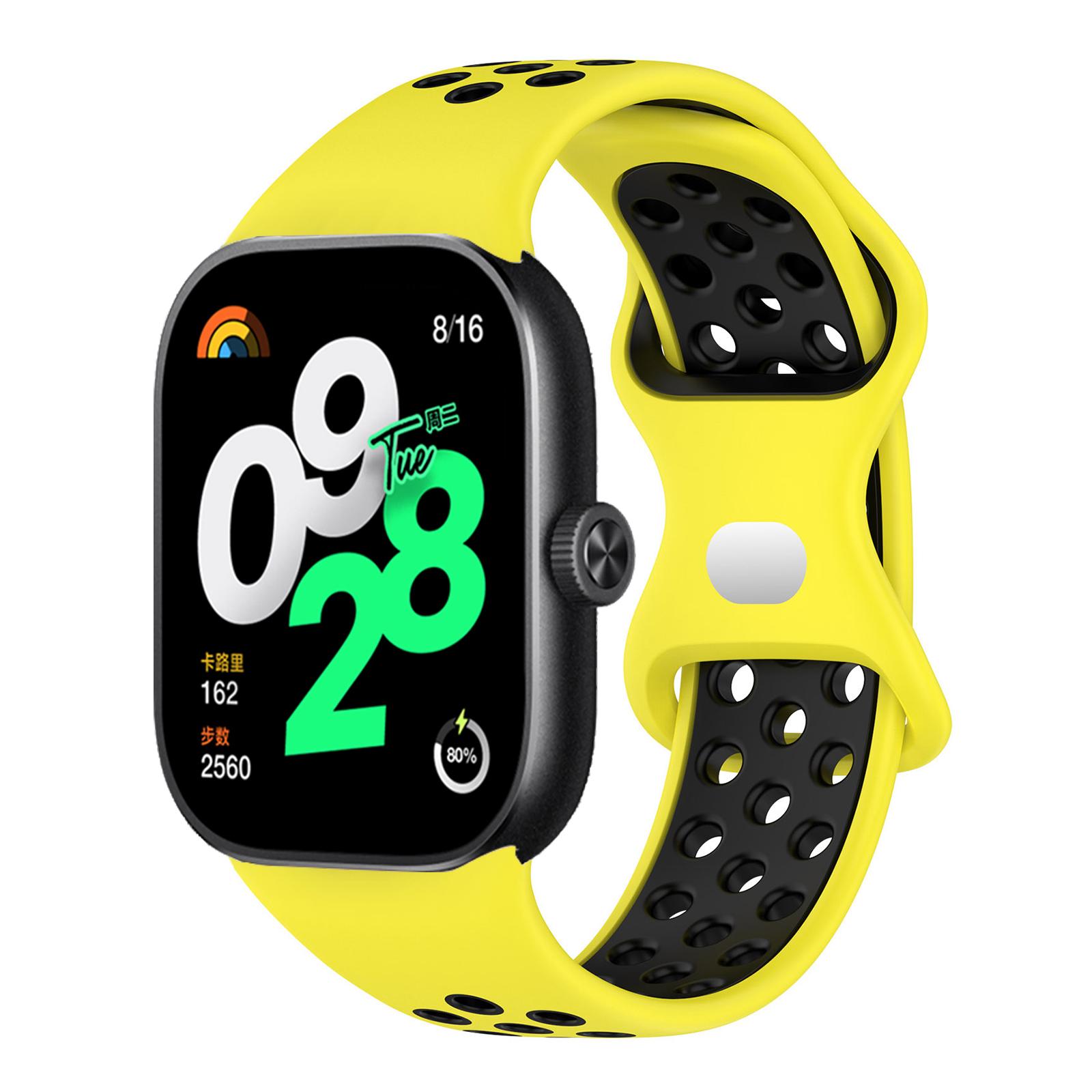 

Силиконовый ремешок для Redmi Watch 4 Sport Breathable Belt Bracelet Wristband Сменные аксессуары для Xiaomi Mi Band 8 Pro Strap for miband 8 pro жёлтый