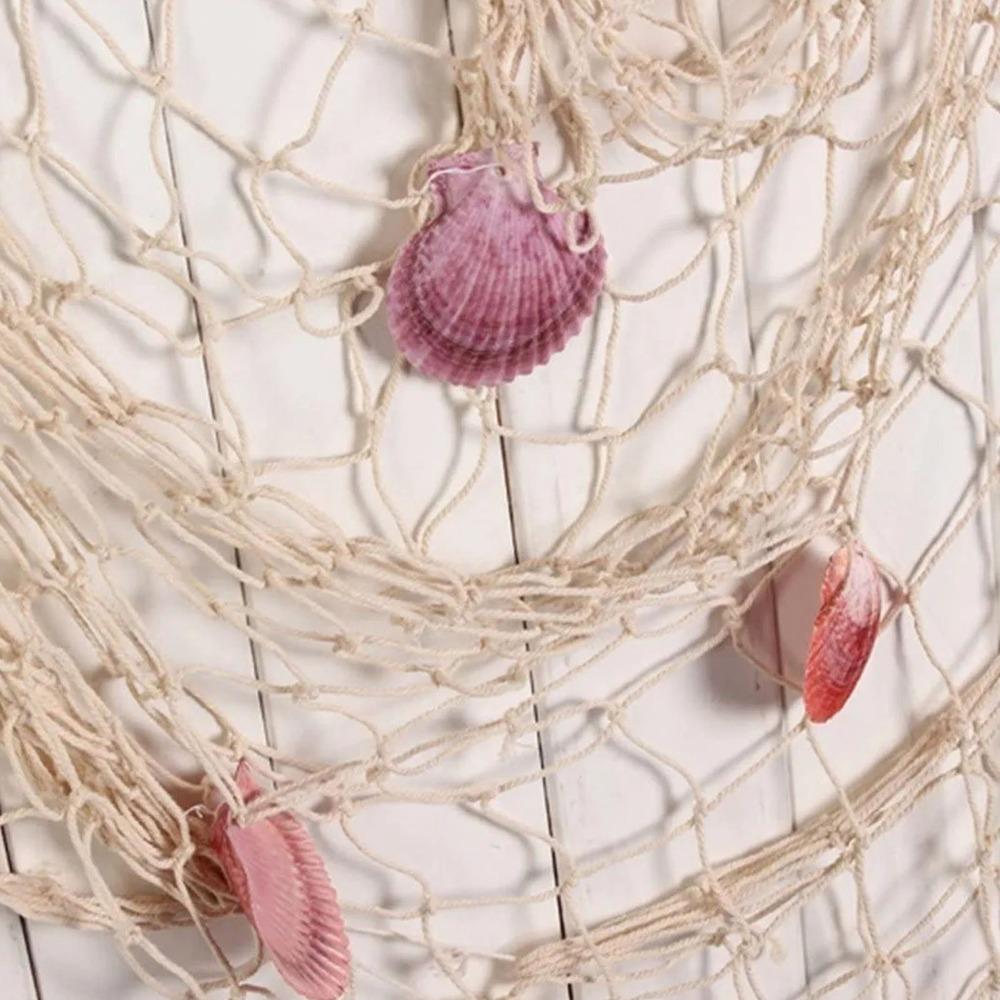 Cotton Hand Weaving Nautical Fishing Net 1x2m Fishing Net Decor Decorative Fishing Net For Party