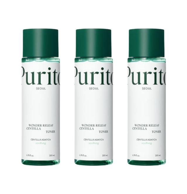 Purito Seoul Wonder Releaf Centella Toner 200ml (3 Options)