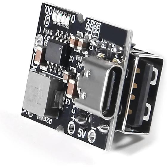 10PCS Type-C USB 5V 2A Boost Converter Step-Up Power Module Lithium Battery Charging Protection Board LED Display USB for DIY Charger (USB is