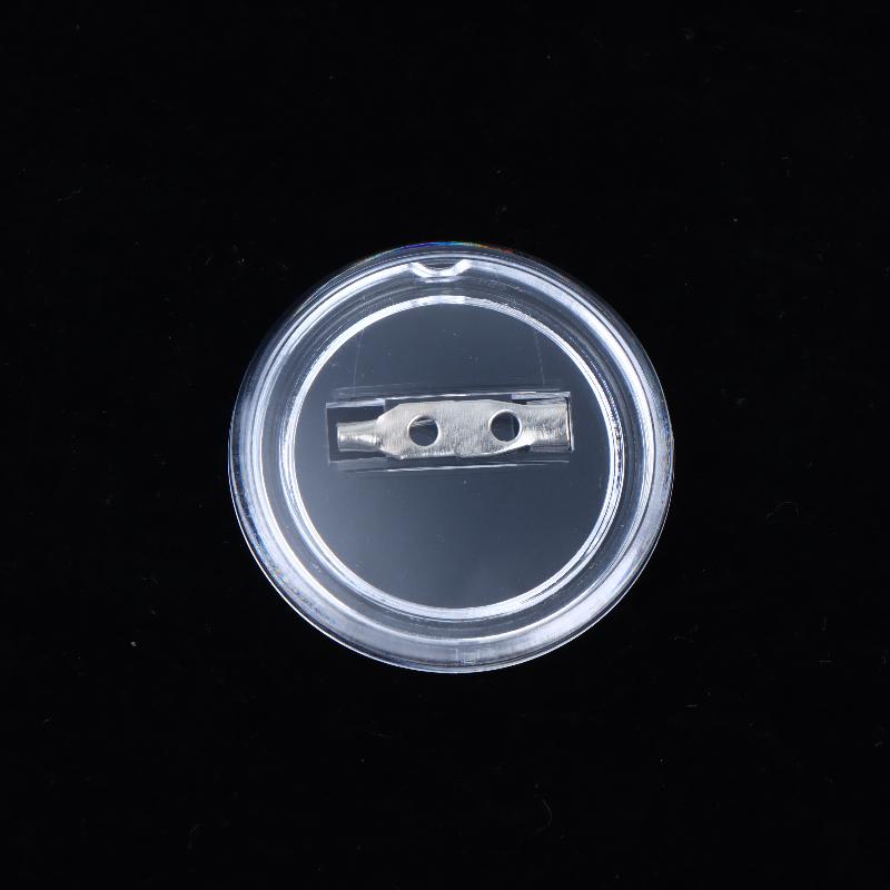 Blank Acrylic DIY Button Pins 10 PCS Transparent Badge Set for Small Business Custom Pin Making Supplies