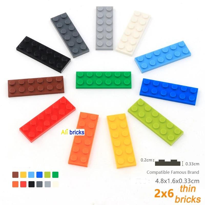 50g/29PCS 3795 2x6 Basic Building Blocks Moc Color Loose Parts Compatible with Bricks DIY Children's Toy Assembly