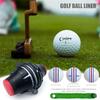 360 Degree Rotating Golf Ball Liner Marker Template Marker Pen Golf Putting Positioning Imporve Putt Accuracy Aids Golfers
