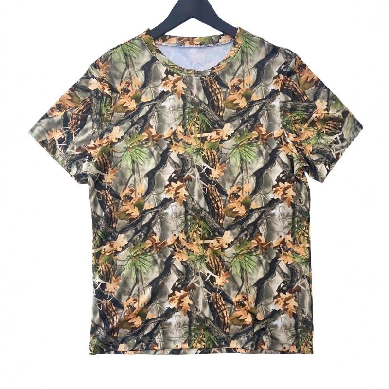 Summer Retro Loose Printed Short Sleeved T-shirt Casual Fashion Versatile Round Neck Comfortable T-shirt