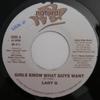 7inch Record LADY G / SINGER J - Girls Know What Guys Want / Young G NB211 Natural Bridge 2001 Jamaica Reggae, Ska & Dub Used