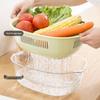 Double-Layer PET Vegetable & Fruit Draining Basket