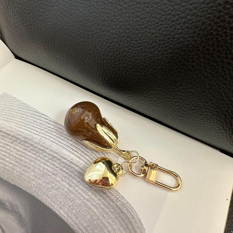 Exquisite Pear Keychain Simulation Resin Fruits Keyring Pendant Bag Charms Handbag Hanging Decoration Couple Gifts