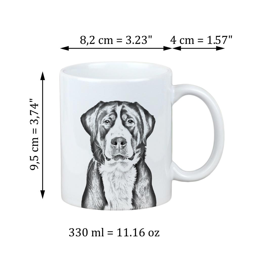 Great Swiss Mountain Dog - Cup with a Dog, Personalized Cup with a Print, a Classic Gift for Everyone from the Art-Dog Brand