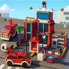 Police City Building Blocks Set with Fire Station Car and Figures DIY Construction Toys for Boys Kids Educational Christmas Gift