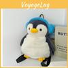 Plüsch-Pinguin-Rucksack für Mädchen mit atmungsaktiven Schultergurten und verstellbarer Passform