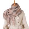 Maillard Style Sub-autumn and Winter Warm and Cold Scarf Shawl Commuting Versatile Couple Fringed Imitation Cashmere Scarf