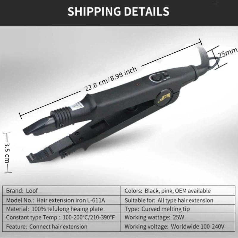 Professional Hair Extension Heat Iron Connector Energy Saving Fast Heating for Salon Home Hair Styling Use