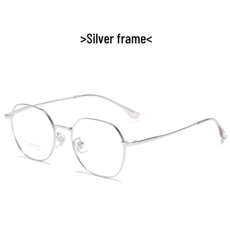 2021 Unisex Retro Japanese Style Black Titanium Polygonal Glasses 2316