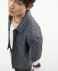TRIP LE SENS Washable Layered Check Half Shirt_Sand Brown (Type B)