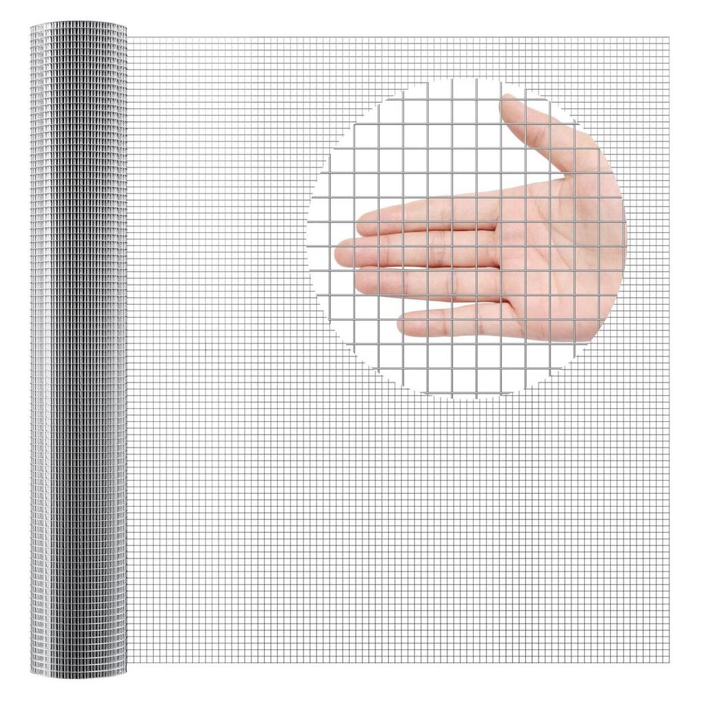Hardware Cloth 1/2" 48in x 50ft 19 Ga Wire Mesh Roll Chicken Wire Fencing