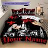 Mayhem Dark Gothic Metal Shirt Bedding Set Personalized Washable Custom 3Pcs Duvet Cover Pillowcases Soft Microfiber Home Bedroom Gift