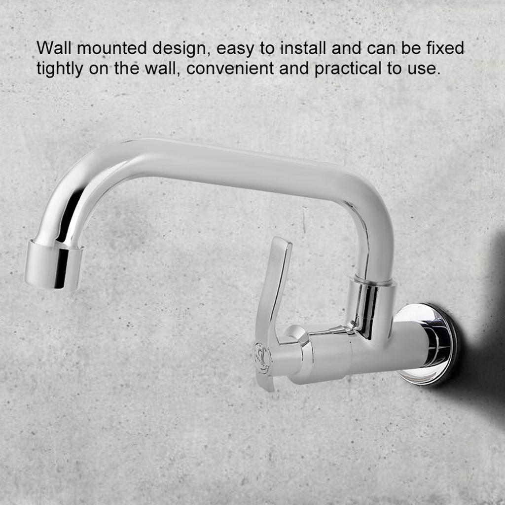 G1/2in Wall Mounted Single Cold Water Tap Sink Water Faucet for Home Kitchen Use