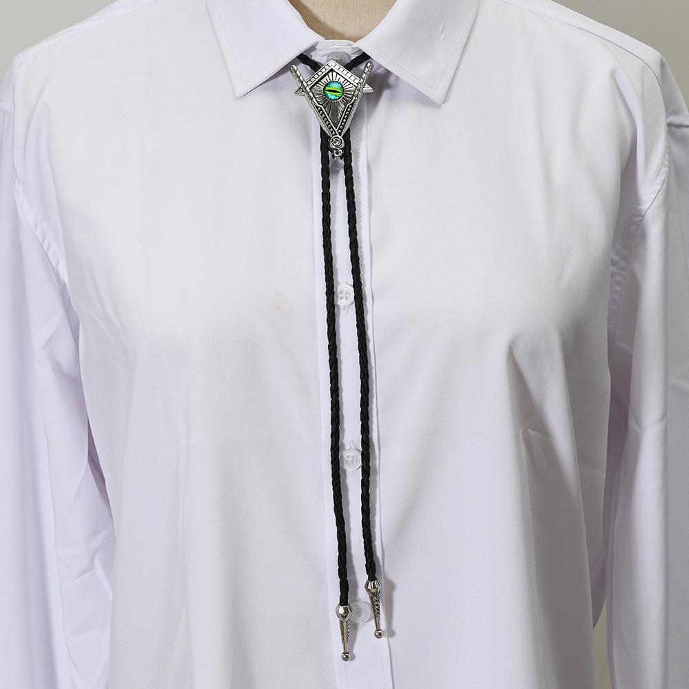 Western Cowboy-Style Bolo Tie Necklace for Men