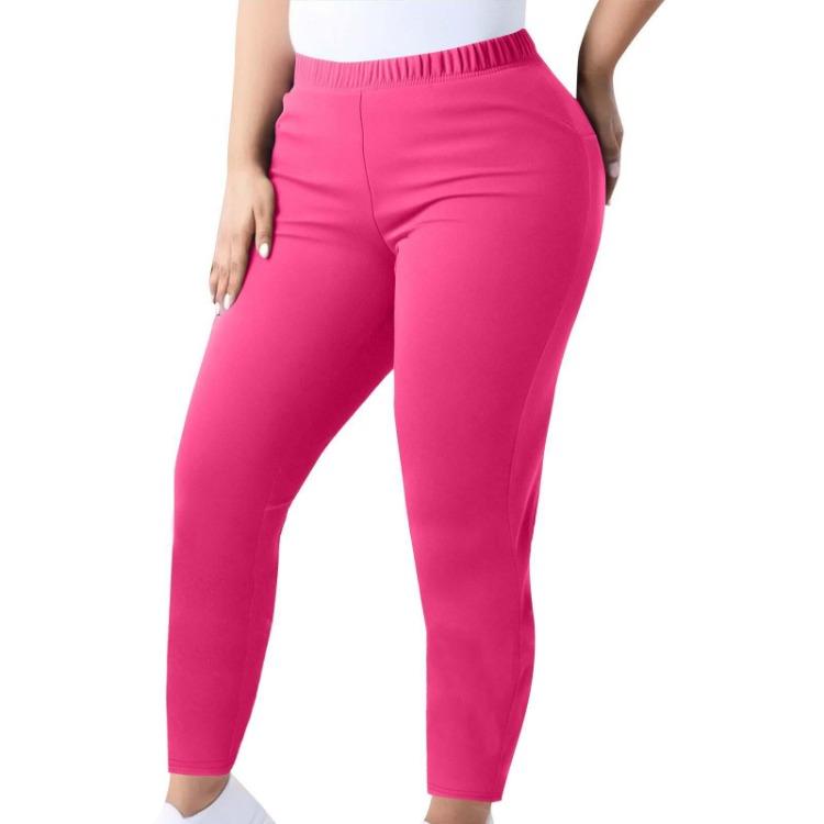 Plus Size High Waisted Leggings for Women Elastic Waist Slimming Long Pants