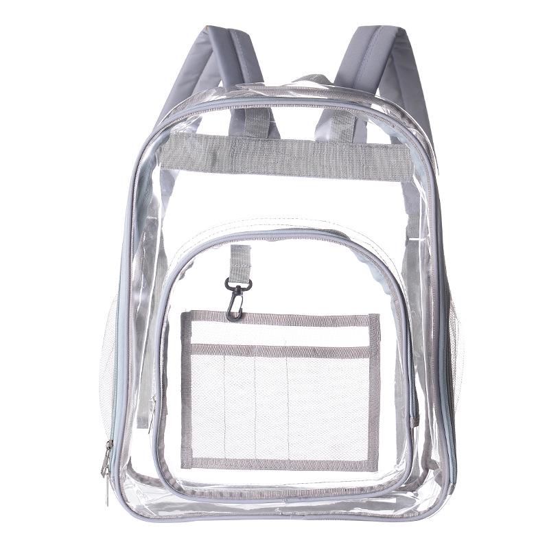 Eco-friendly PVC Transparent Ita Backpack - Unisex Waterproof School & Outdoor Bag