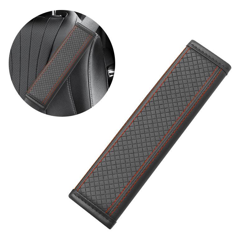 PU Leather Safety Belt Shoulder Cover Seat Belt Accessories Breathable Protection Seat Belt Padding Pad Auto Interior Accessories